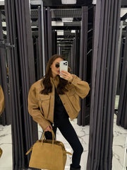Oversized pockets jacket. Geaca oversized cu buzunare KALINKA FURS