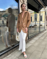Leather jacket with pockets.  Geaca de piele cu buzunare KALINKA FURS