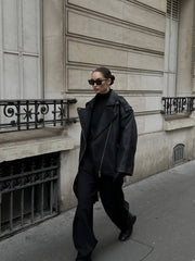 Win Win Jacket Textured Leather. Win Win Jacket din piele texturată KALINKA FURS