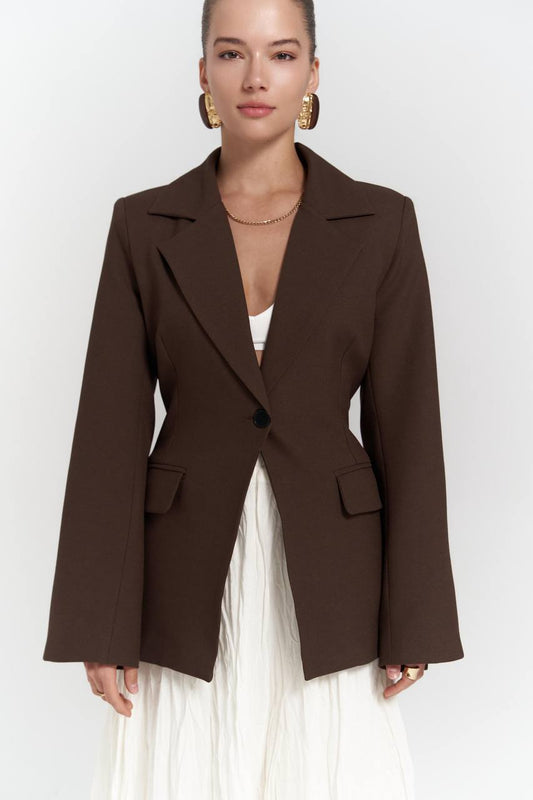 Ranya sacou cu un nasture KALINKA FURS