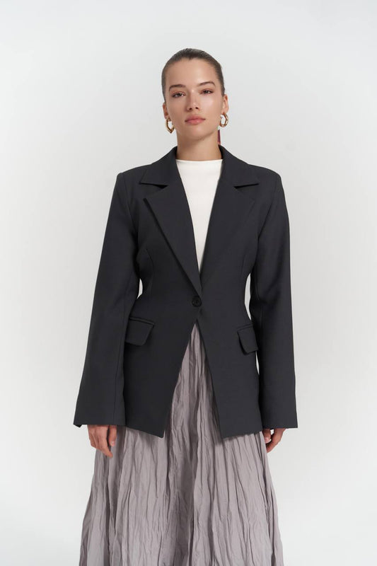 Ranya sacou cu un nasture KALINKA FURS