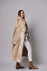 Joanna jacheta din blană naturală de vulpe Gold