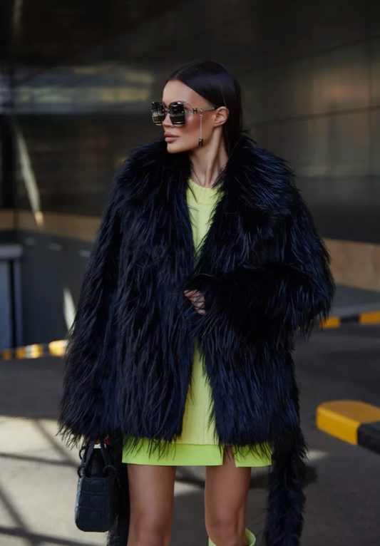 Ostrich eco fur. Blana ecologica de strut KALINKA FURS
