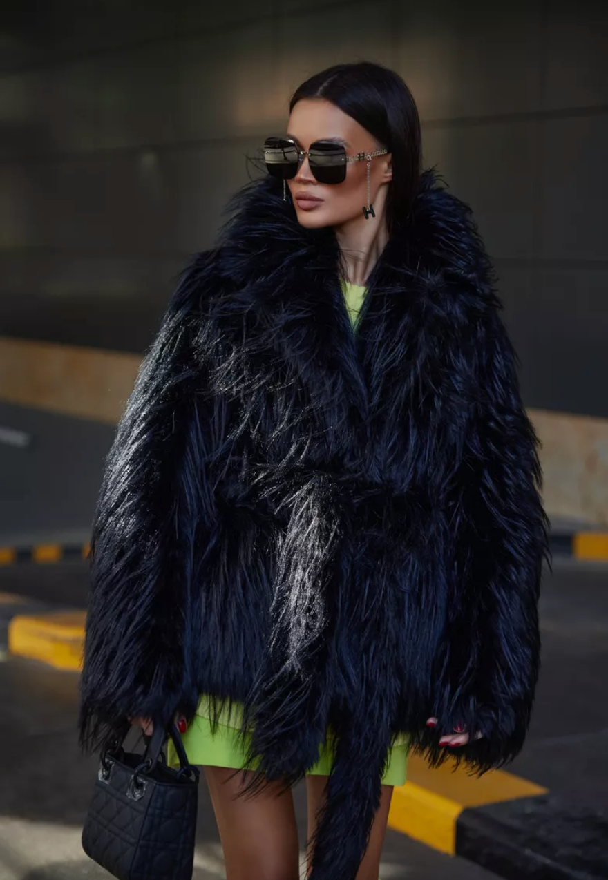 Ostrich eco fur. Blana ecologica de strut KALINKA FURS