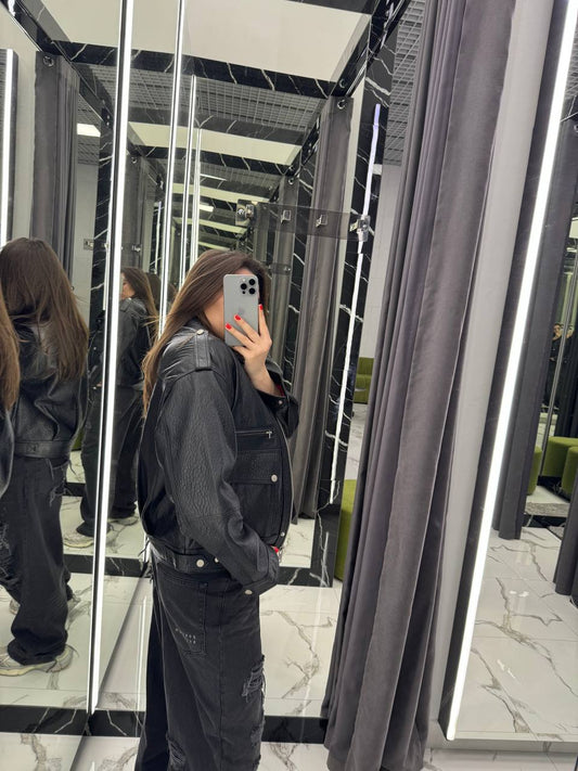 Masculine Jacket Black. Geaca stil masculin KALINKA FURS