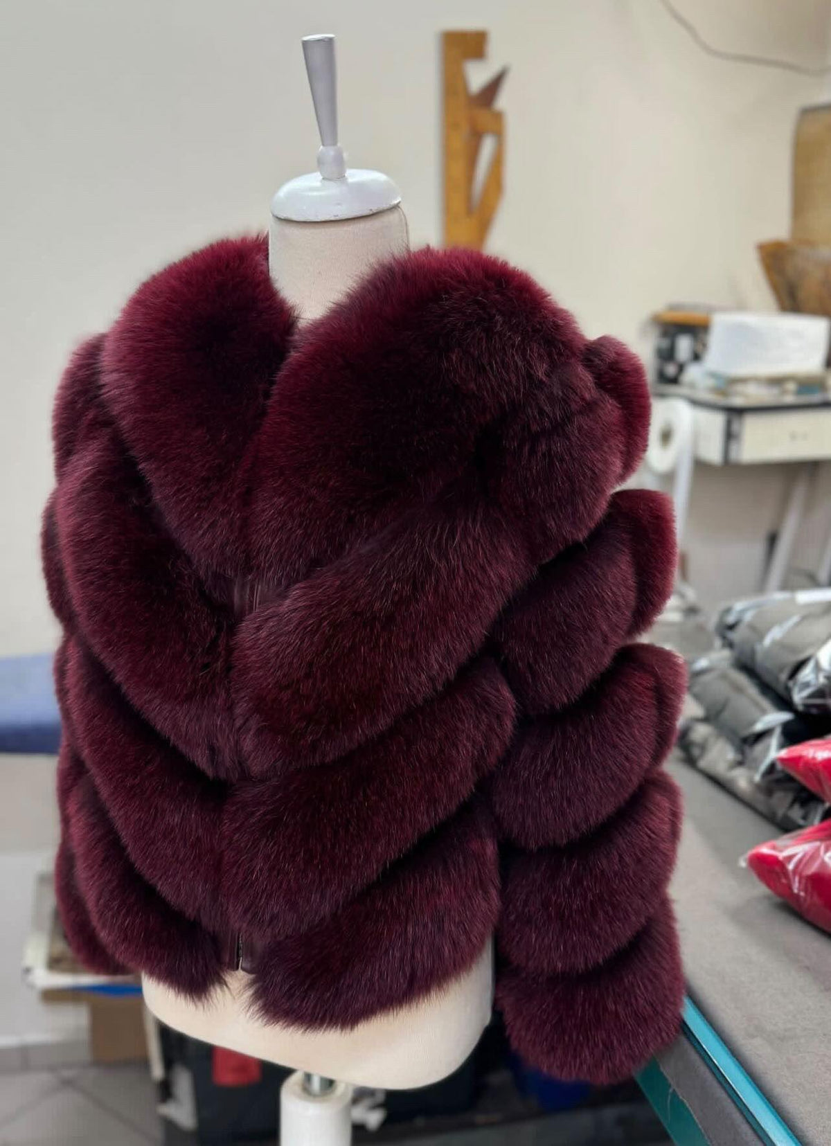 Melania Blana naturala de vulpe