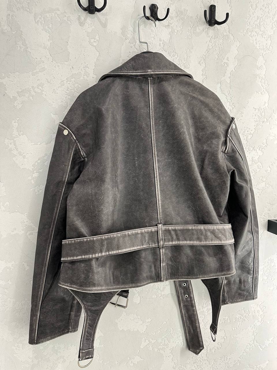 Vintage Jacket with Detachable Sleeves. Geaca biker vintage cu maneci detasabile