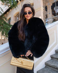 Dahlia Natural arctic fox fur coat, high quality