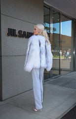 Elvira Natural Arctic Fox Fur Coat